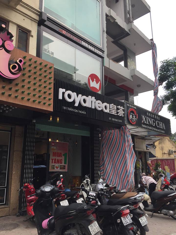 Dự án lắp đặt loa âm trần quán trà sữa Royal Tea 181 Trần Đại Nghĩa